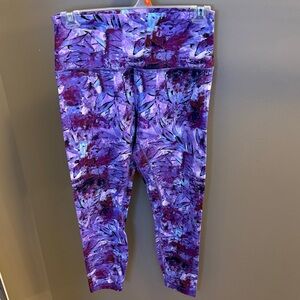 lululemon athletica Purple Patterned Align Leggings 25” length